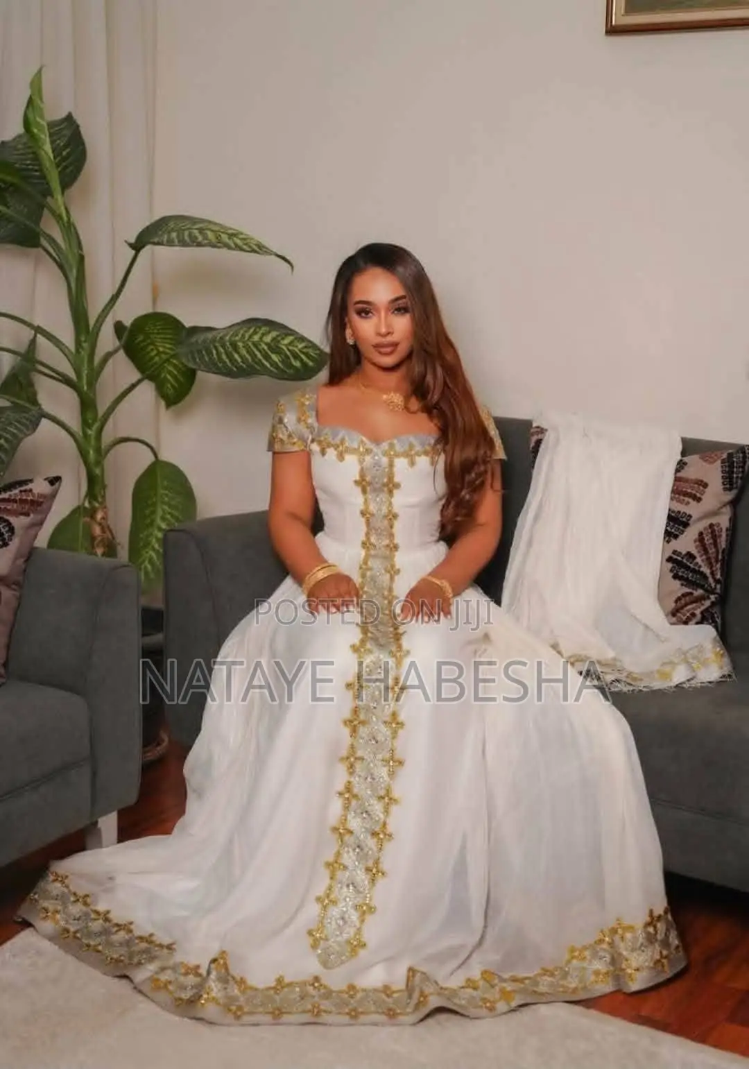 የሀበሻ ቀሚስ Habesha Kemis ሽፎን Yehabesha Libs የሐበሻ ልብስ Traditional Dress