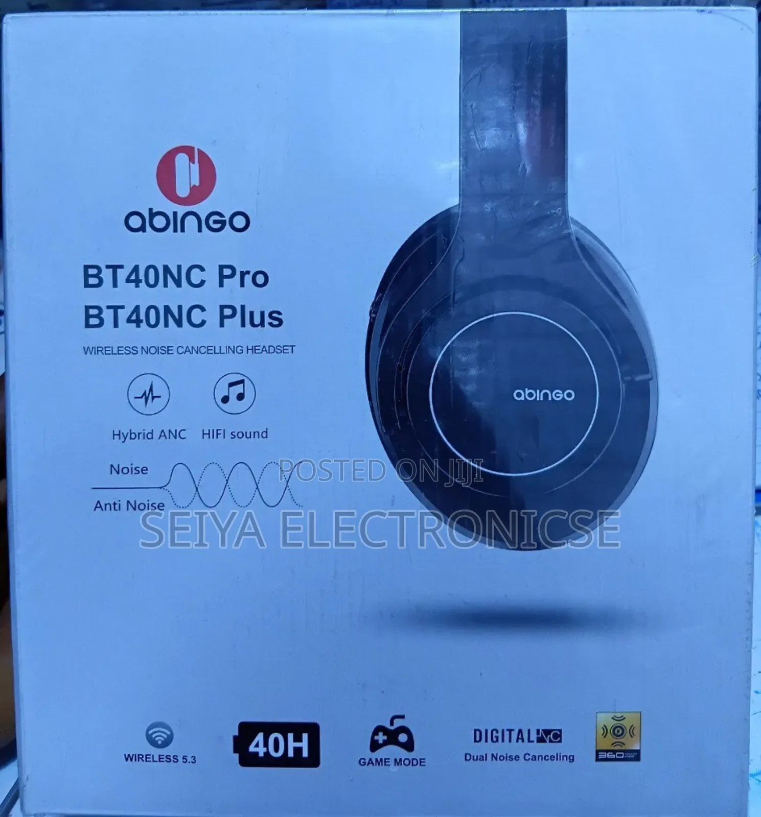 Abingo Bt40nc Pro Wireless Headset, Headphones