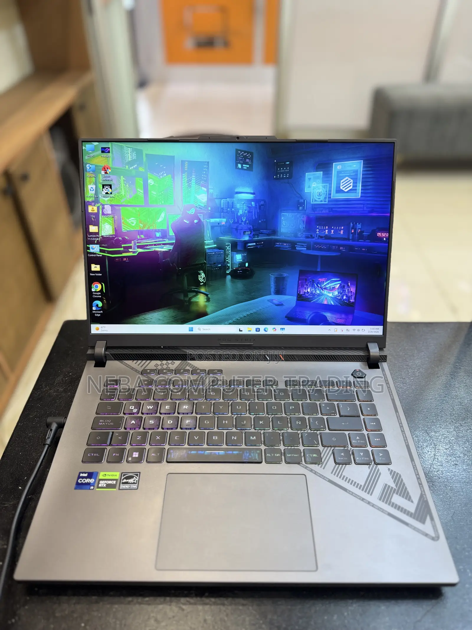 New Laptop Asus ROG Strix G16 G614 16GB Intel Core i9 SSD 1T