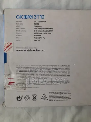 New Alcatel 3T 10 16 GB Black