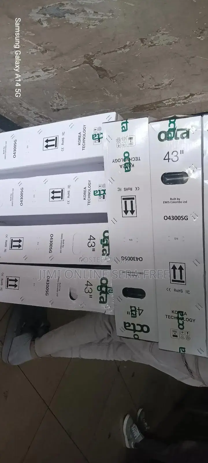 Octa Smart Tv 43 Inch Andraid Doubel Gelass New 2025 Model