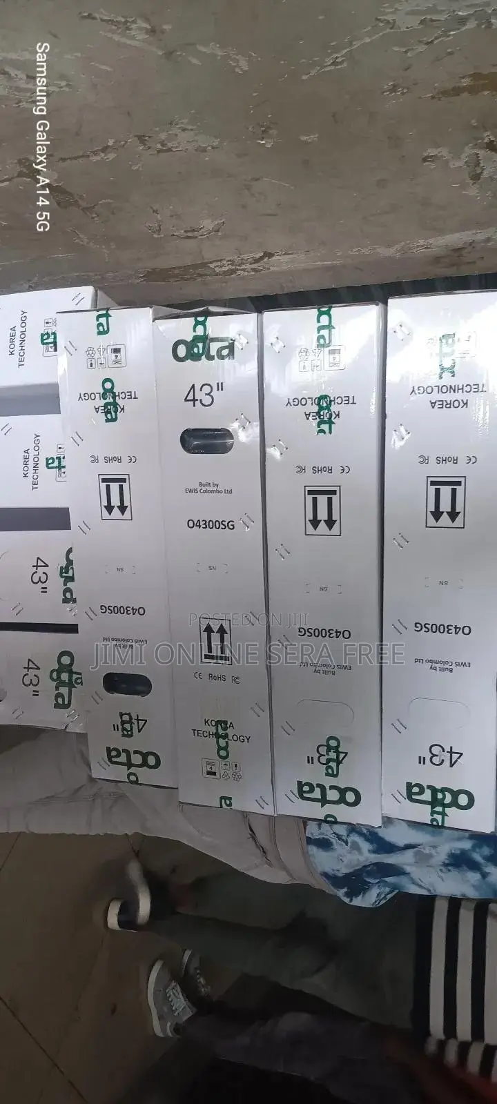 Octa Smart Tv 43 Inch Andraid Doubel Gelass New 2025 Model