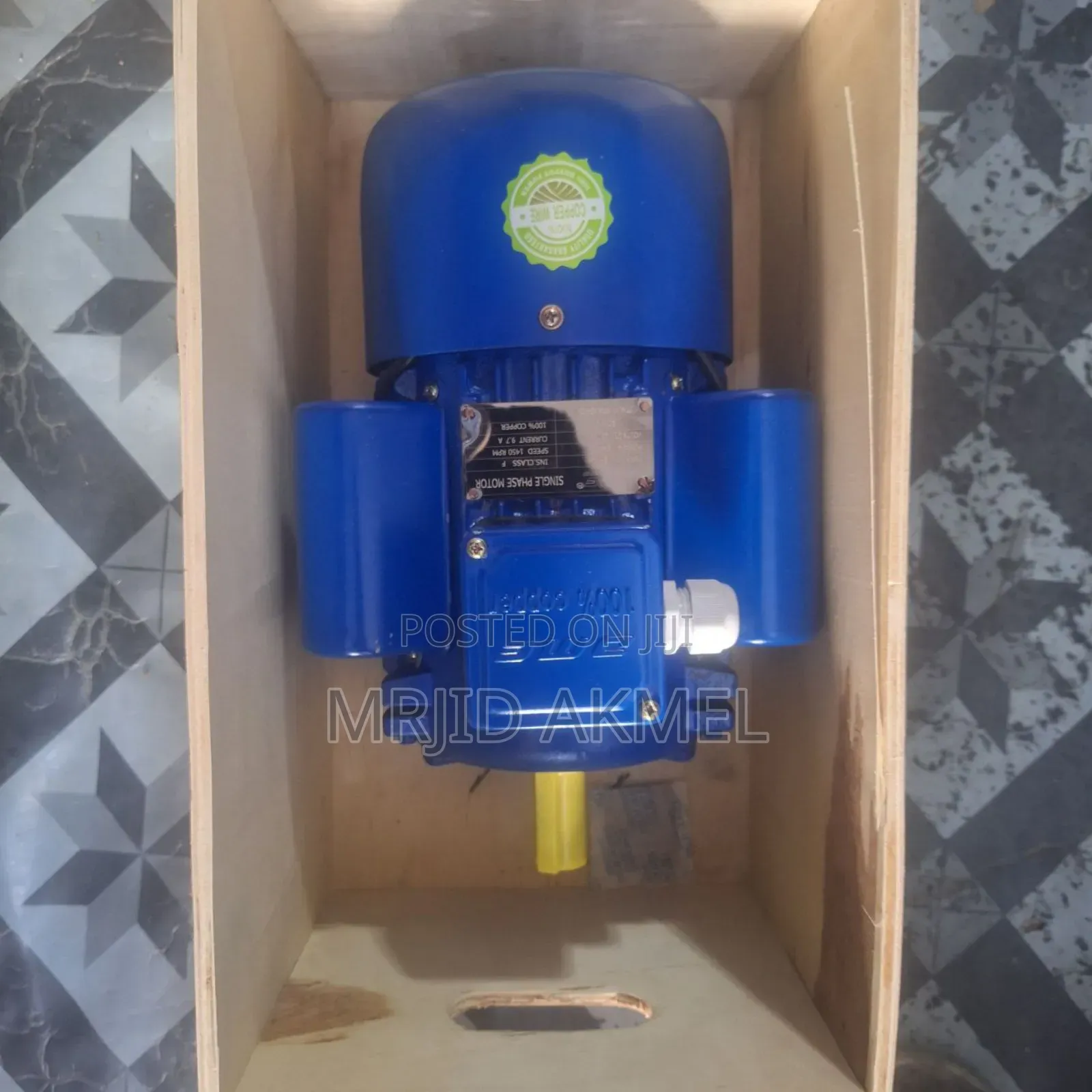 Dam 2hp Single Phase Motor 1450 RPM