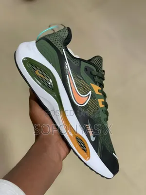 Nike Zoom Max Sneaker in an Army Green Color Variant