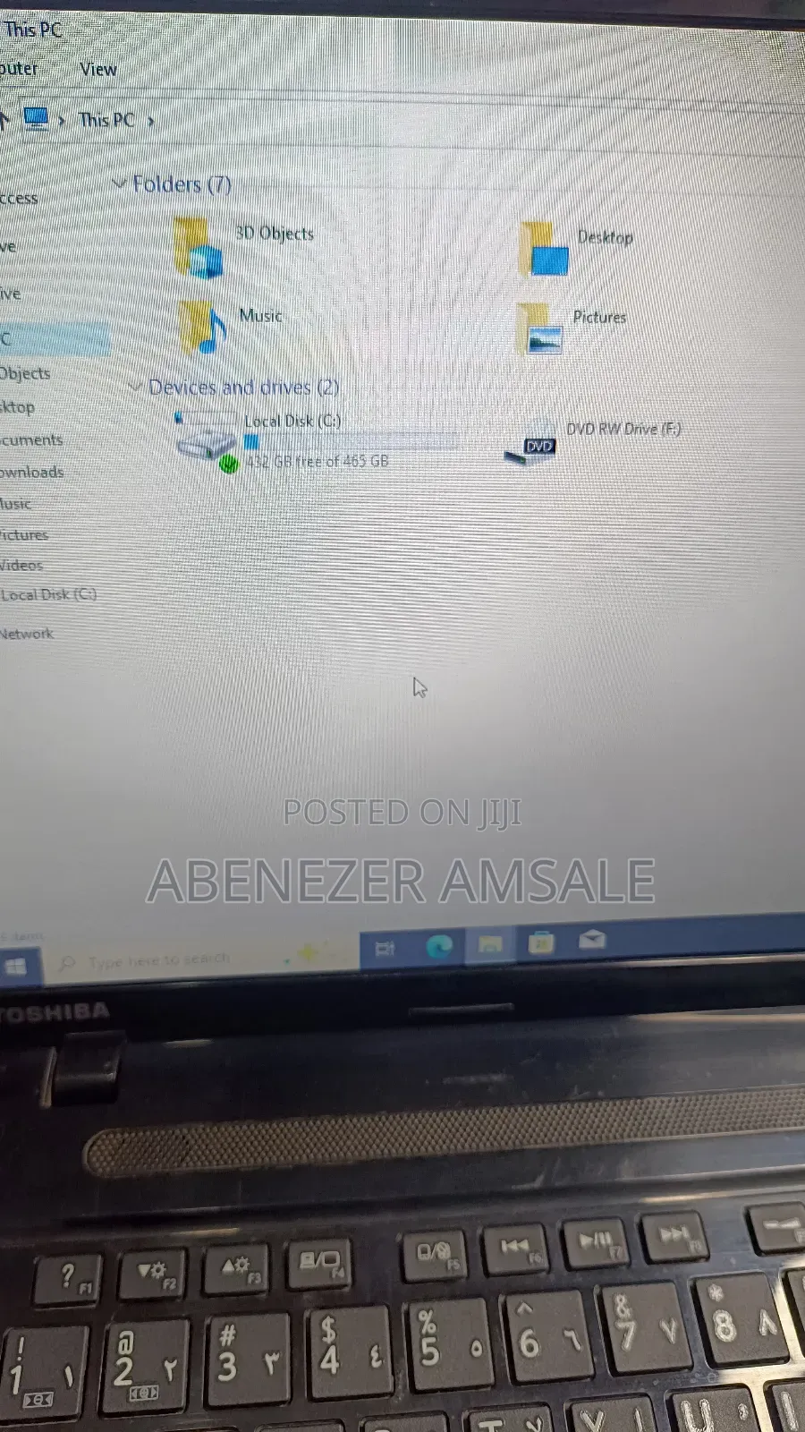 Laptop Toshiba C50 8GB Intel Core 3 HDD 500GB