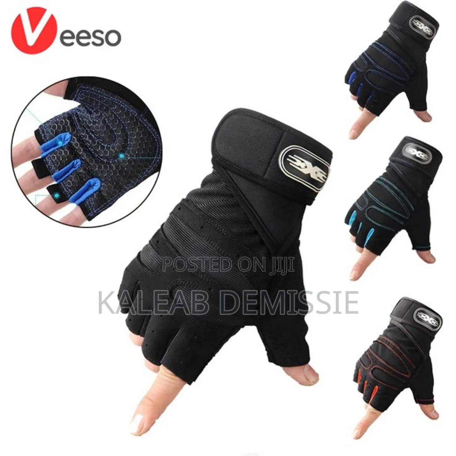 1pair Unisex Gym Training Gloves