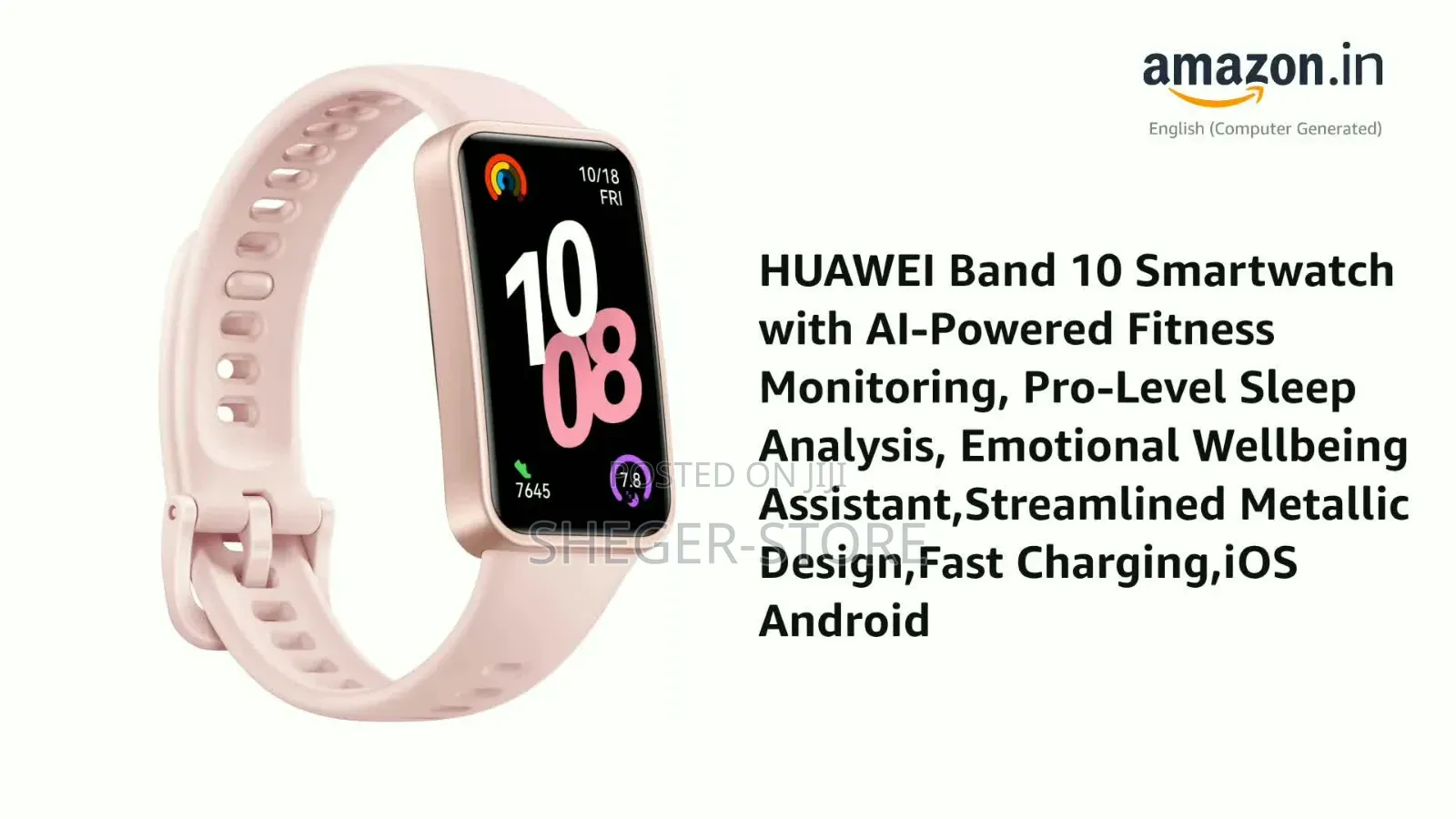 The New 1.47inch Huawei Amoled Band 10