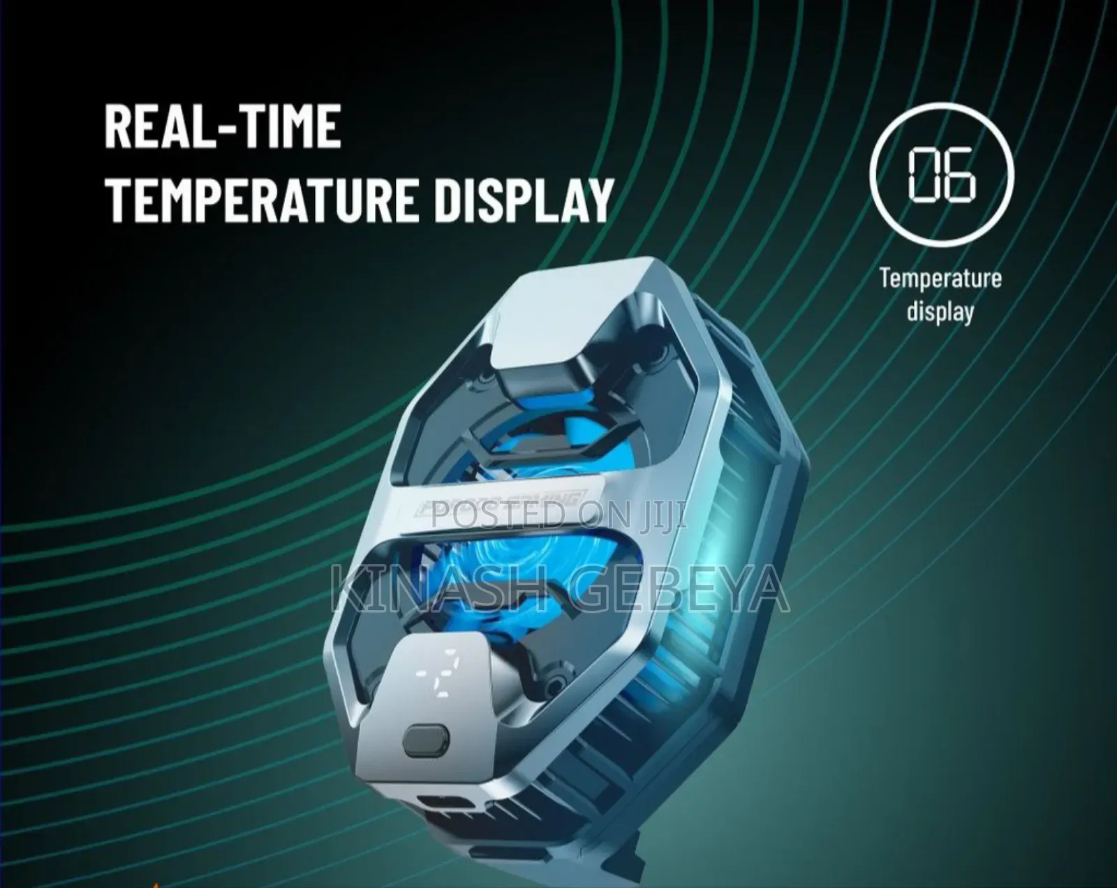 Porodo Led Top Quality Gaming Phone Cooler