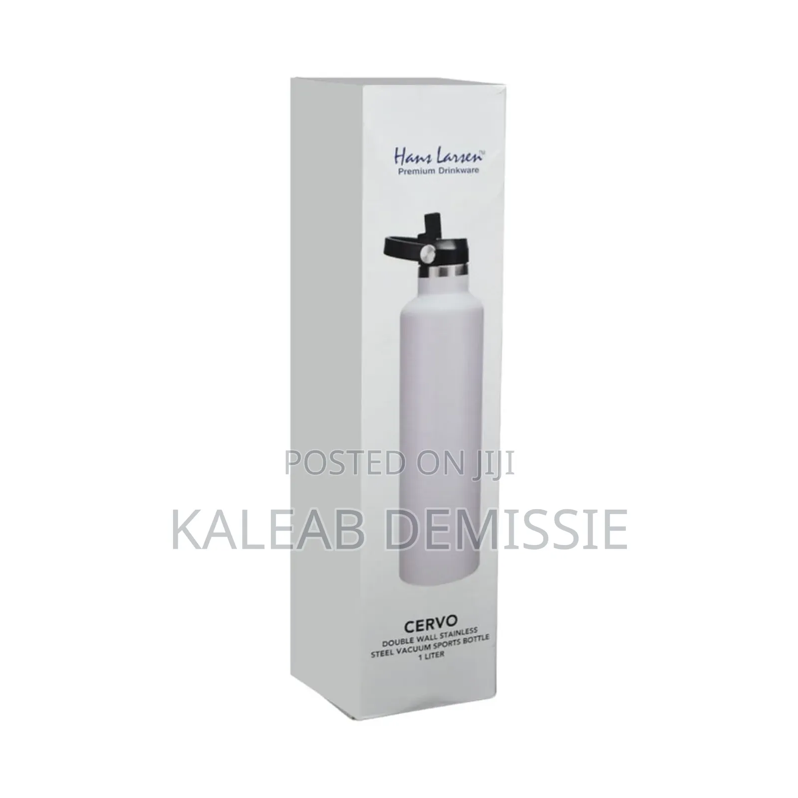 Cervo - Hans Larsen Vacuum Stainless Steel Bottle With Sports Lid