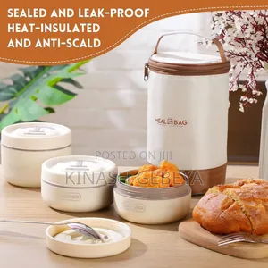 3pcs Portable Insulated Lunch Box