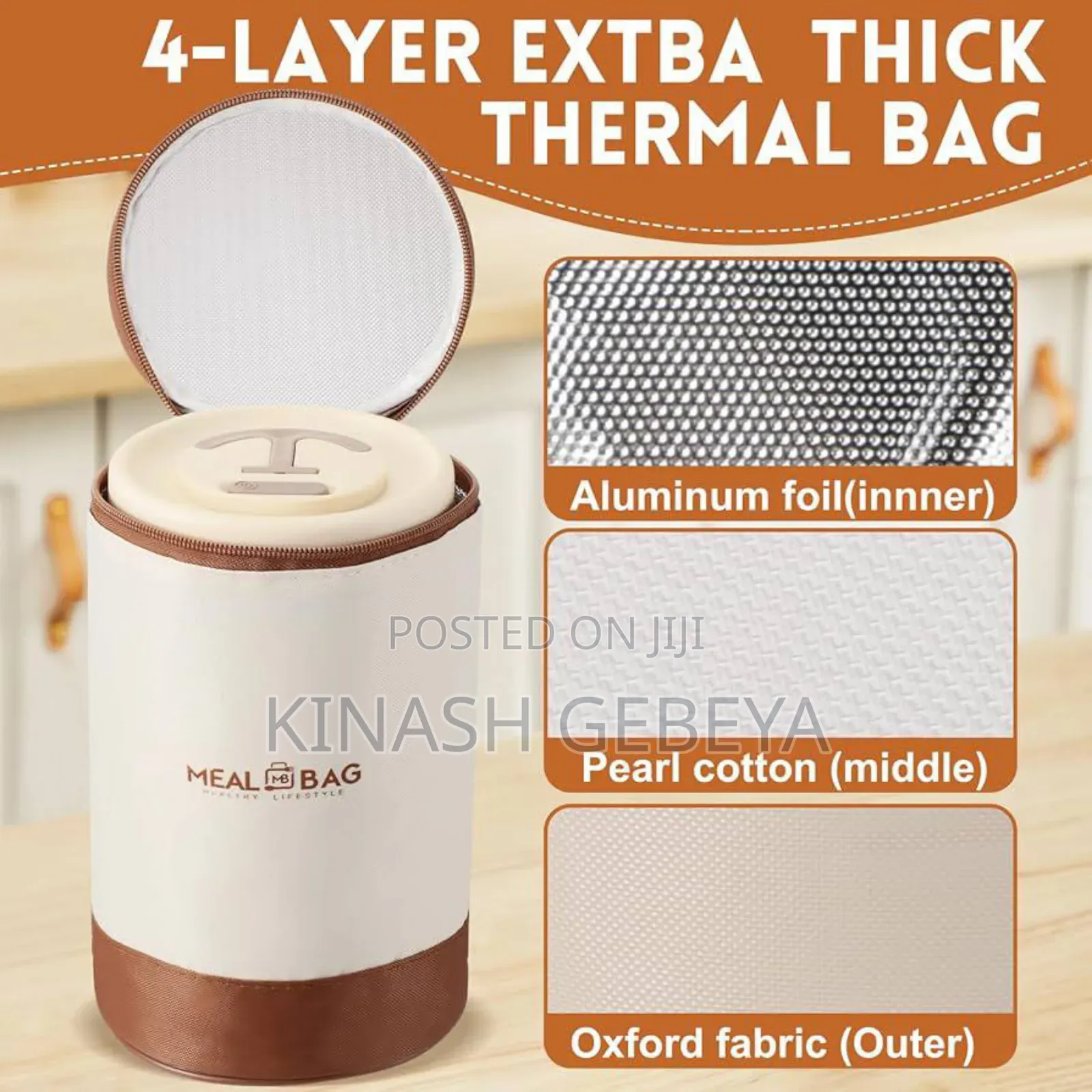 3pcs Portable Insulated Lunch Box