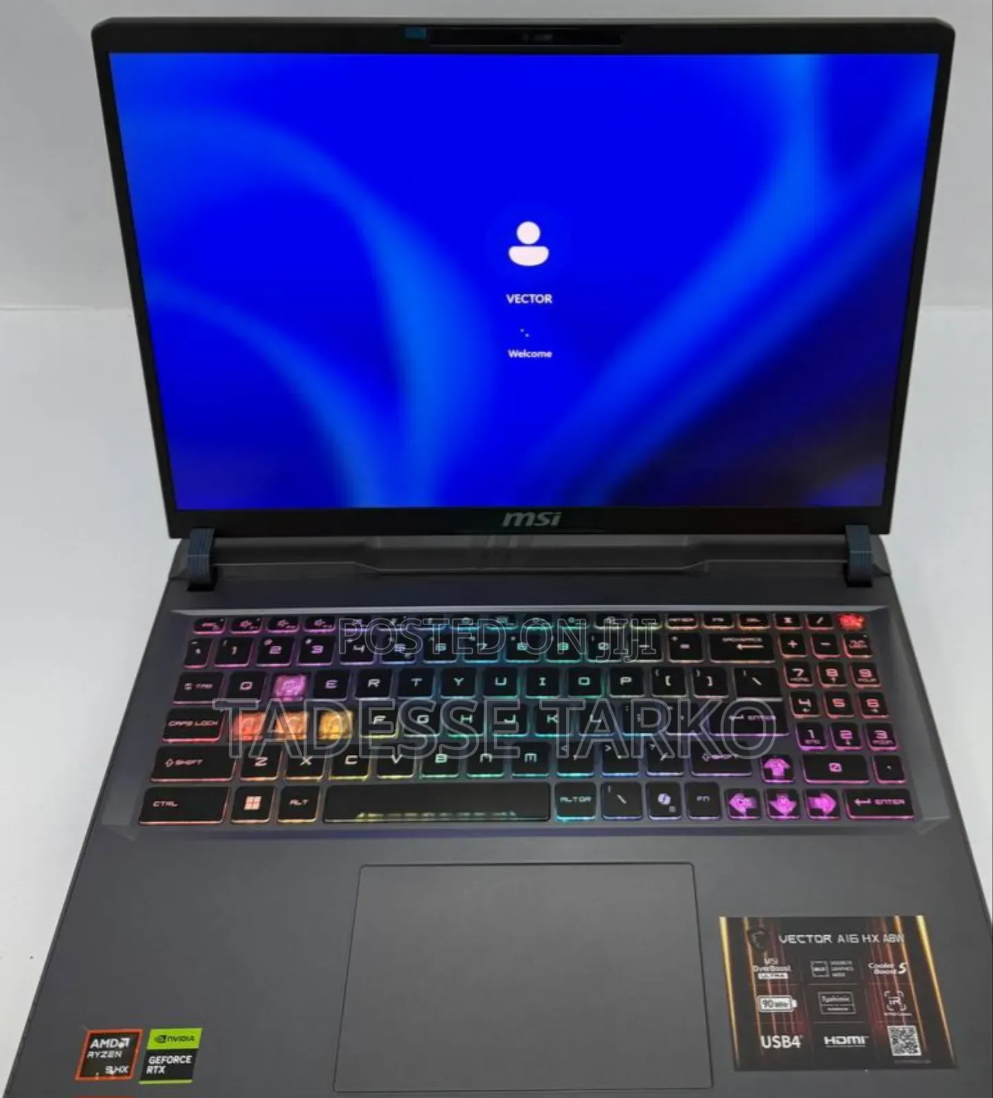 New Laptop MSI 16GB AMD Ryzen 9 SSD 1T