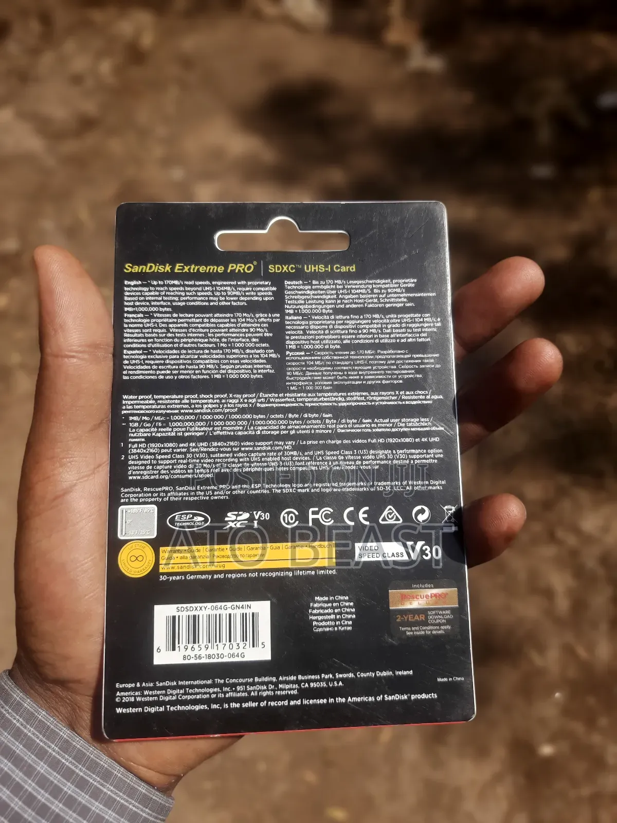 Sandisk Extreme Pro 64gb SDXC Uhs-I