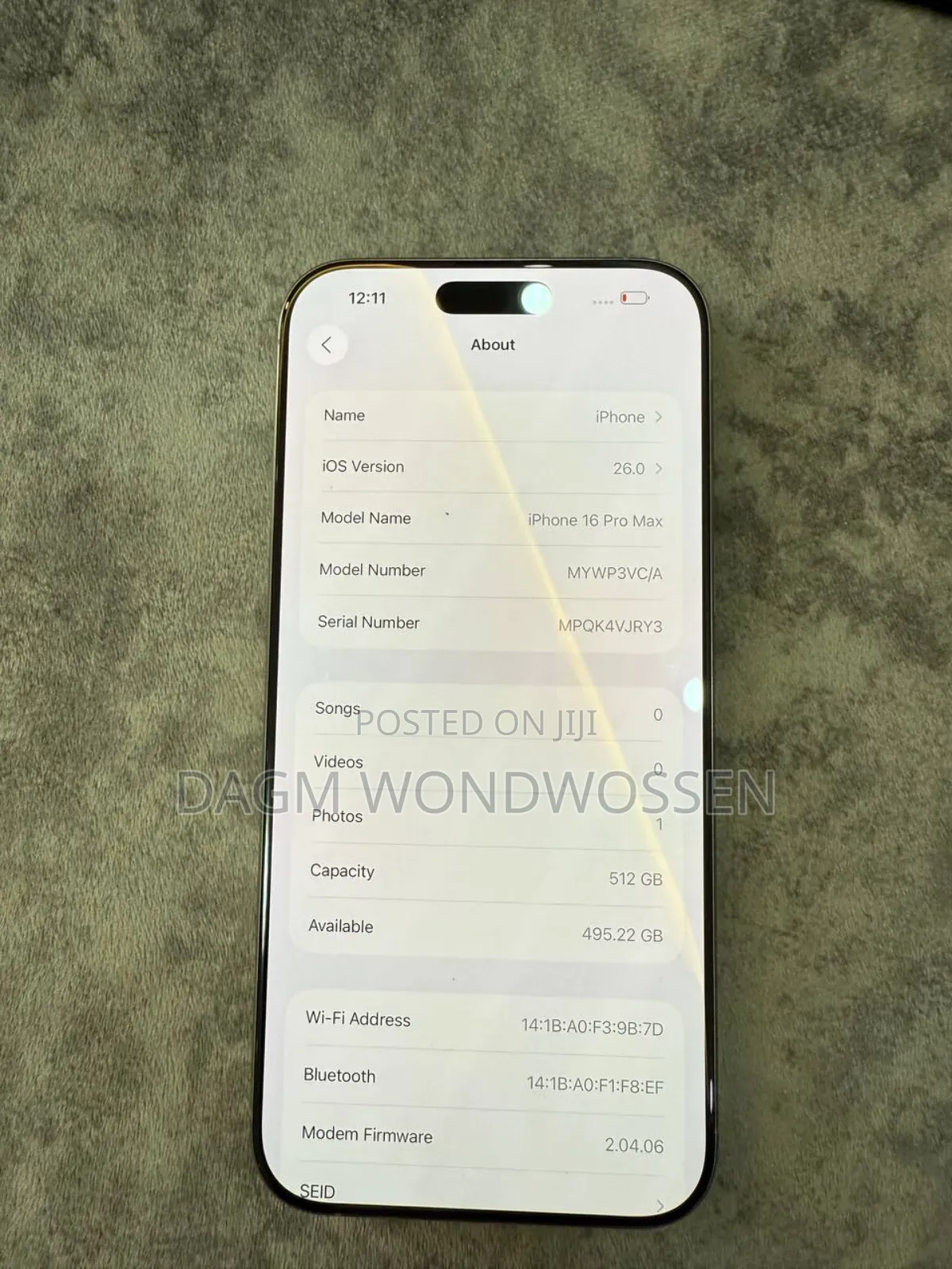 New Apple iPhone 16 Pro Max 512 GB Silver