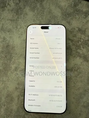 New Apple iPhone 16 Pro Max 512 GB Silver