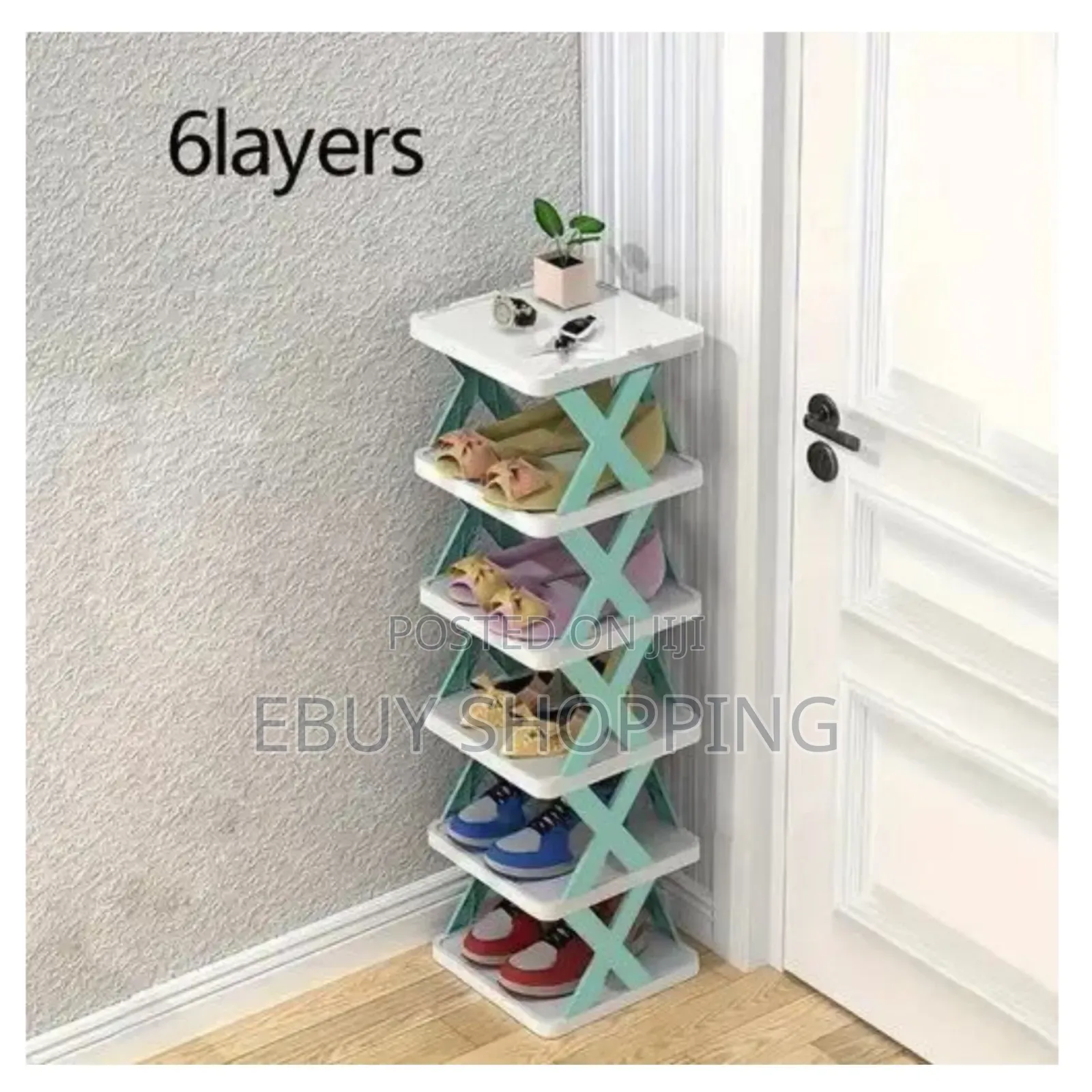 Space-Saving 6-Tier Shoe Rack – No Assembly Required