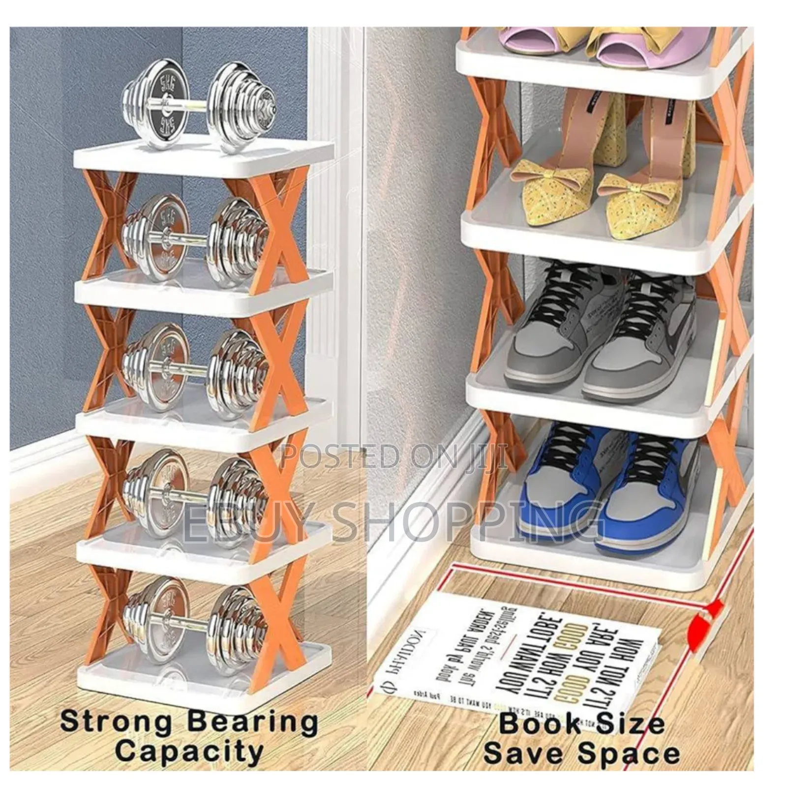 Space-Saving 6-Tier Shoe Rack – No Assembly Required