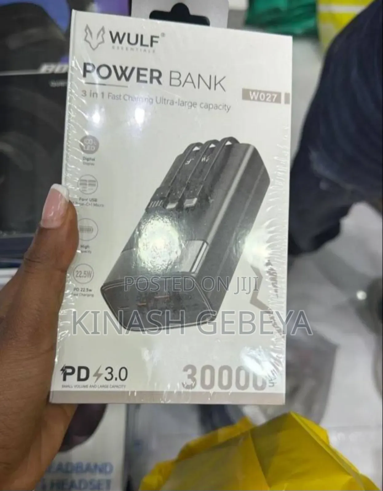 Wulf 3in1 Top Quality Power Bank(30000mah)