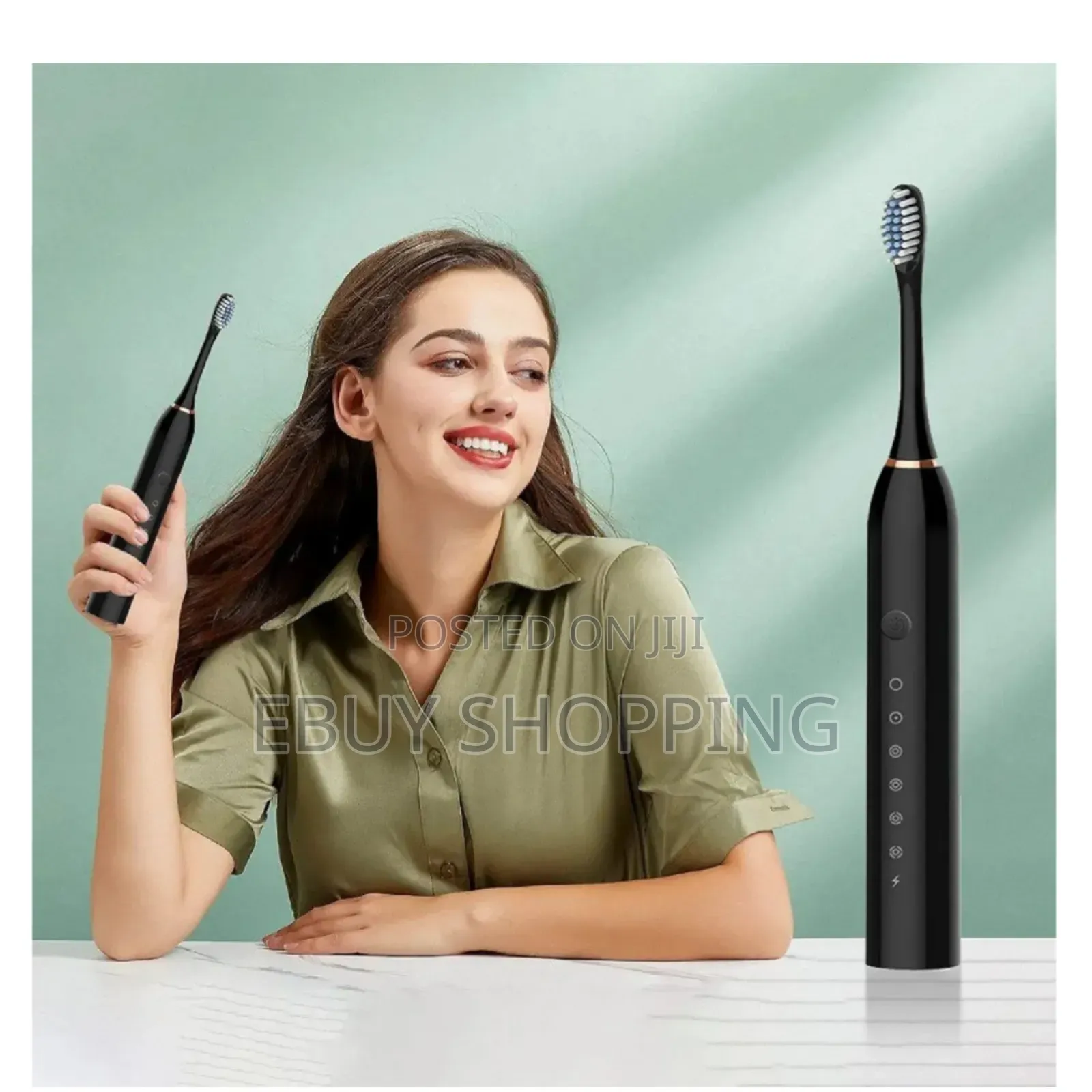 Complete Oral Care Set: Sonic Toothbrush + 4 Replacement Heads