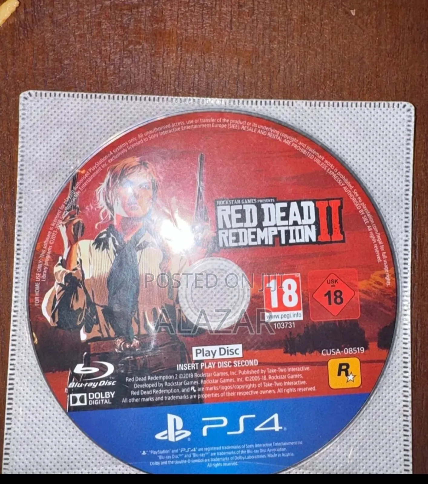 Red Dead Redmantion 2 Ps4 Cd