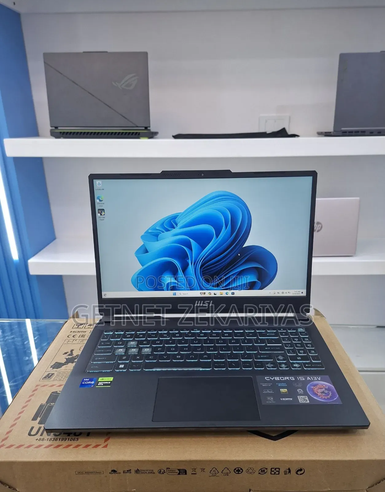 New Laptop MSI Cyborg 15 16GB Intel Core i7 SSD 1T