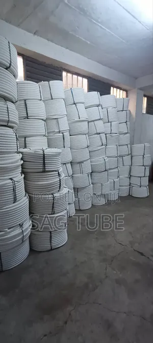 White Corrugated Conduit