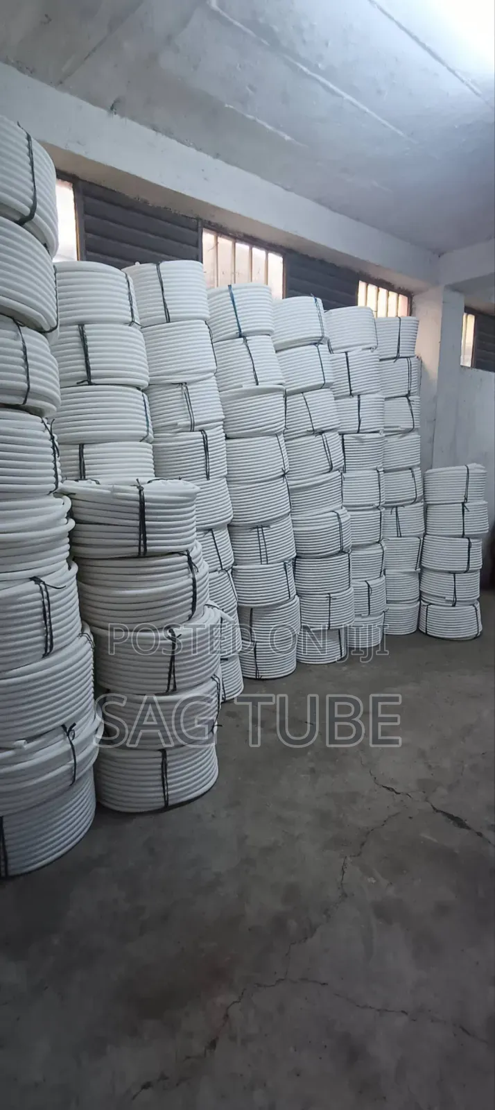 White Corrugated Conduit