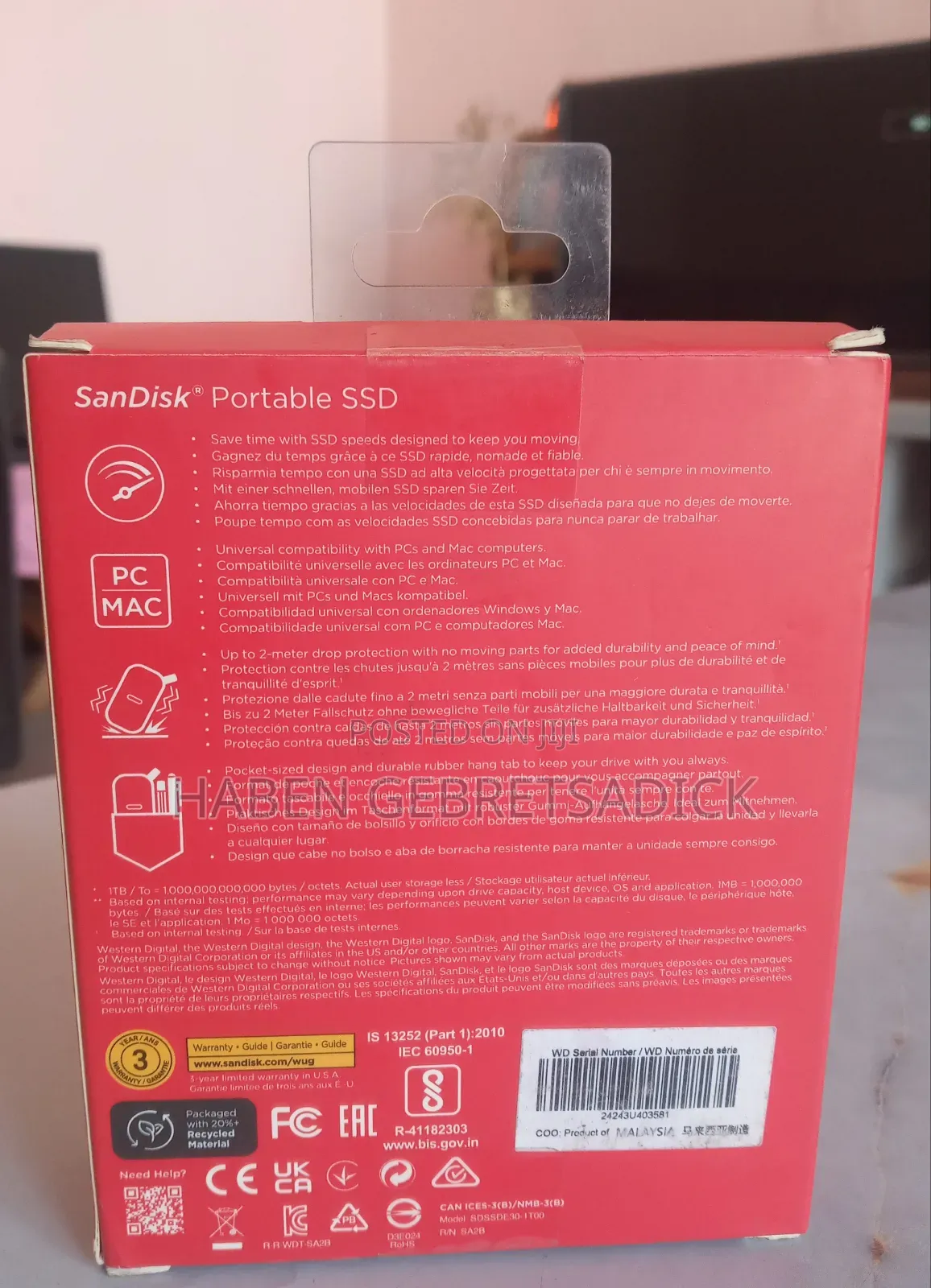 Sandisk 1tb SSD Harddrive