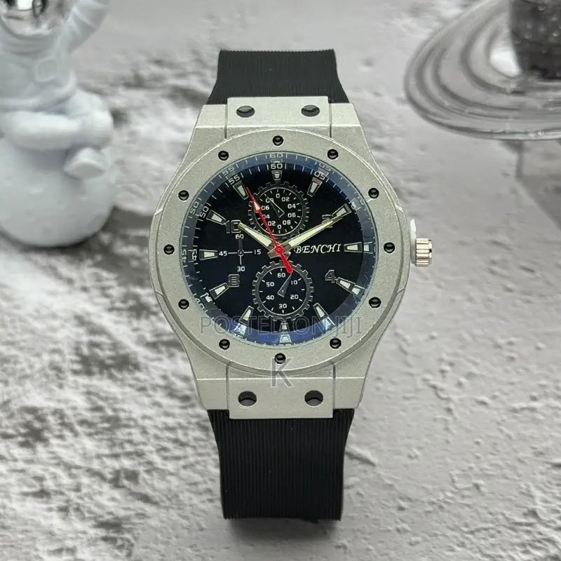 Benchini Chronograph Watch Plastic Wristwatch