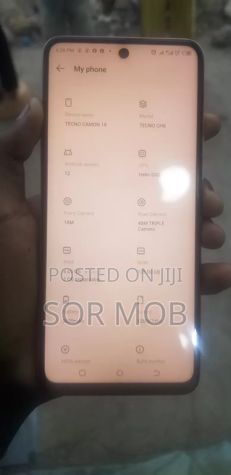 Tecno Camon 18 128 GB White