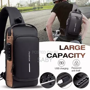 Theft Usb Sling Chest Bag