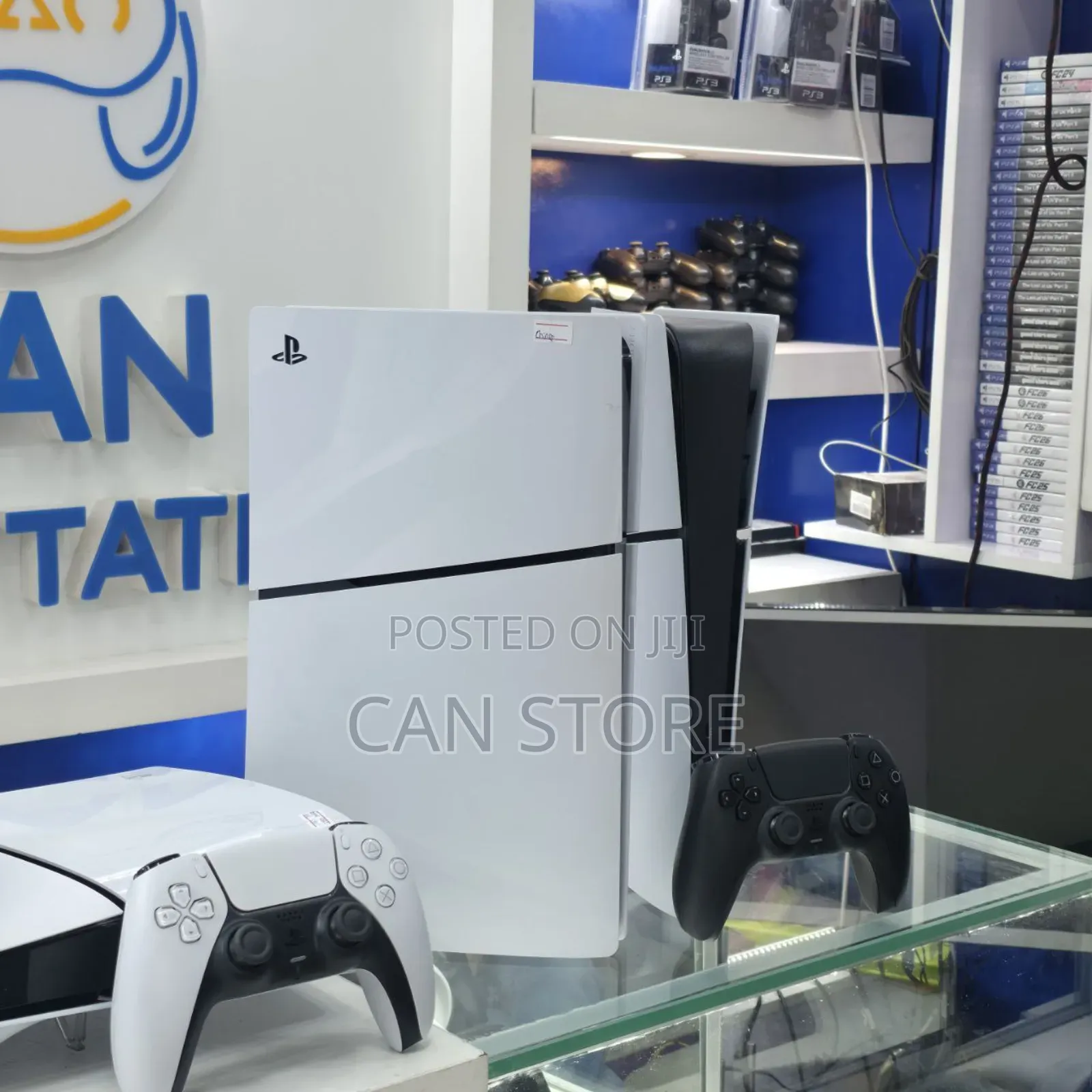 Playstation 5 Slim Digital With White and Black Joystick