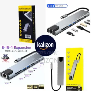 Type-C to HDTV 8 in 1 Original ከ ታይፕ ሲ ወደ ፈለጉት መቀየሪያ