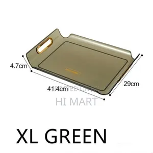 3 PCS Serving Tray With Golden Handle