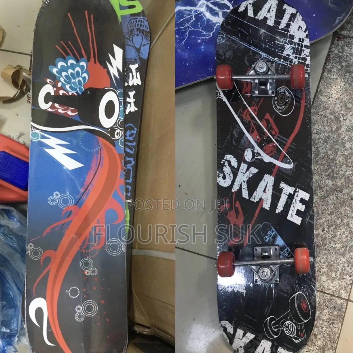 Adult Skate Boards- Thick Deck, Large Size and Durable Wheels