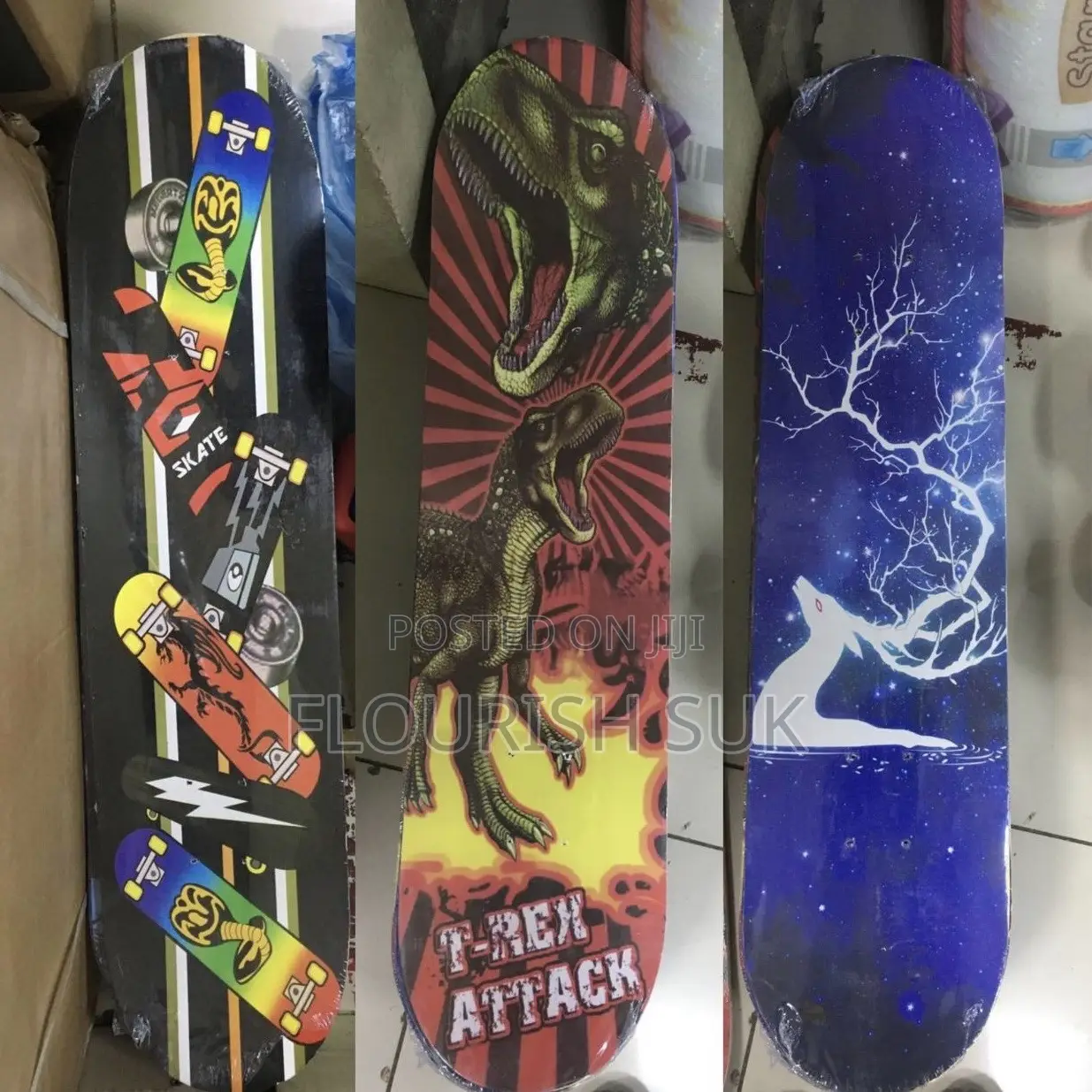 Adult Skate Boards- Thick Deck, Large Size and Durable Wheels