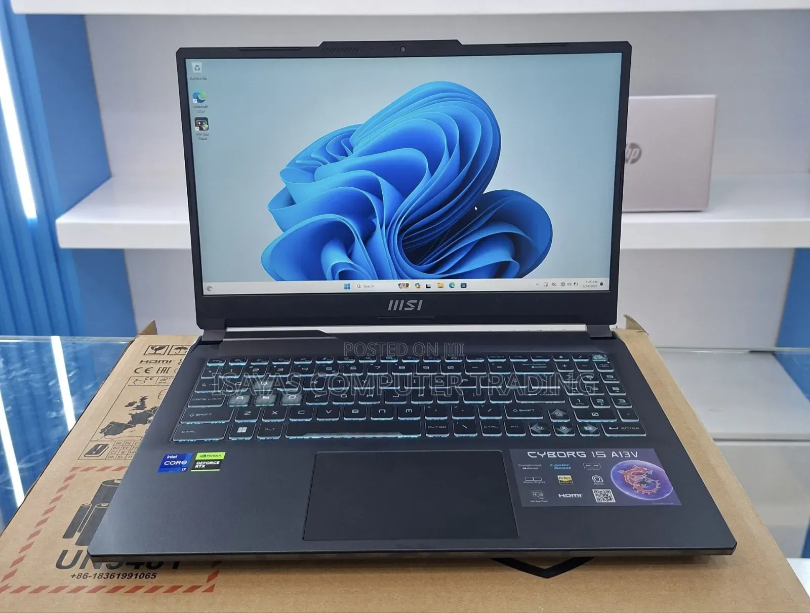 New Laptop MSI GF63 16GB Intel Core i7 SSD 1T