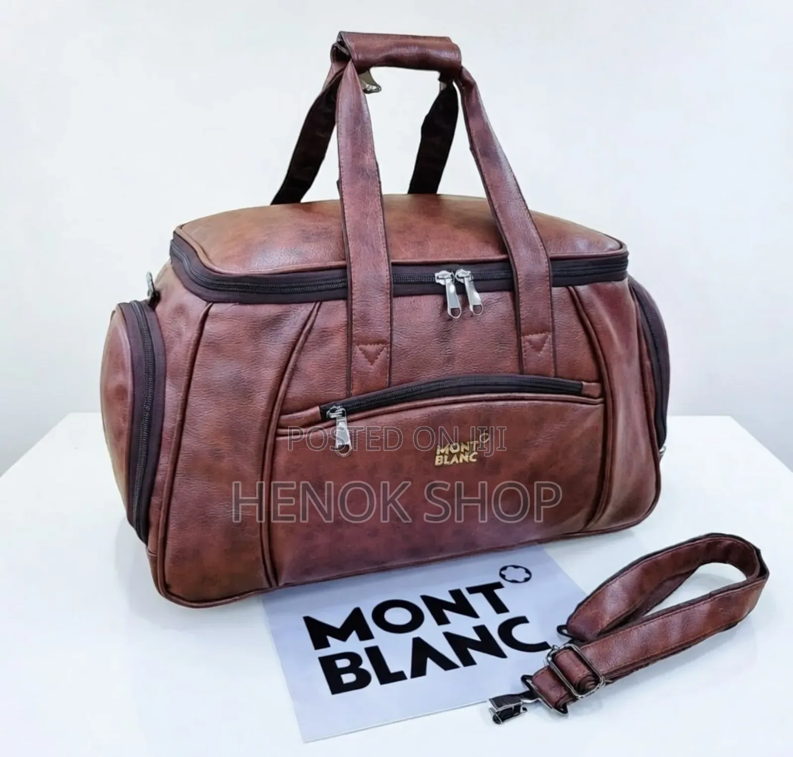 Montblanc Luxury Travel Gym Bag – Premium Leather