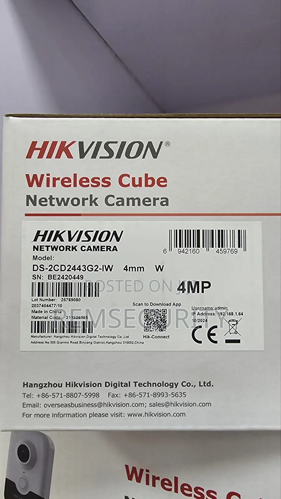 4mp Wireless Cube Camera