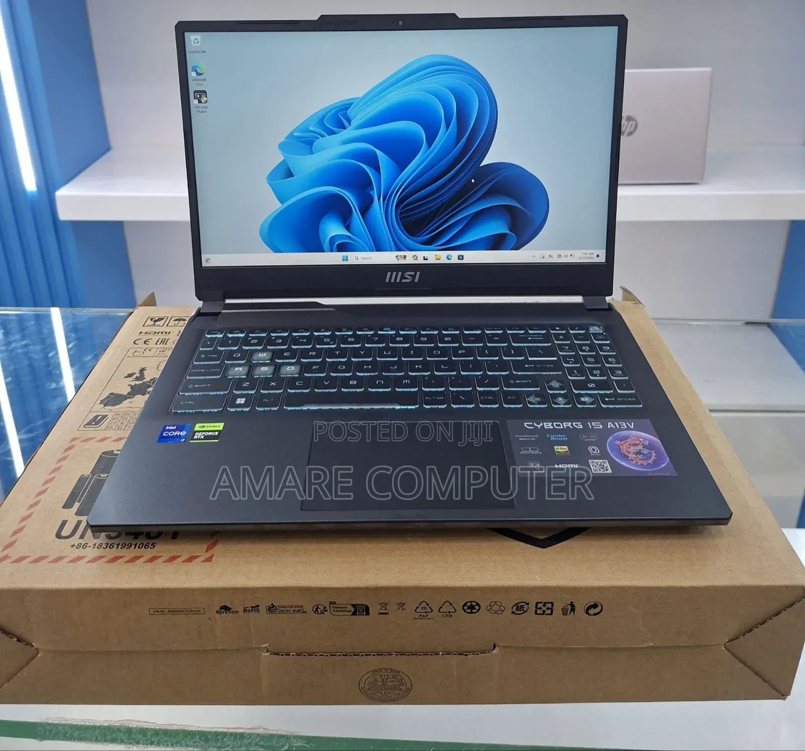 New Laptop MSI Cyborg 15 16GB Intel Core i7 SSD 1T