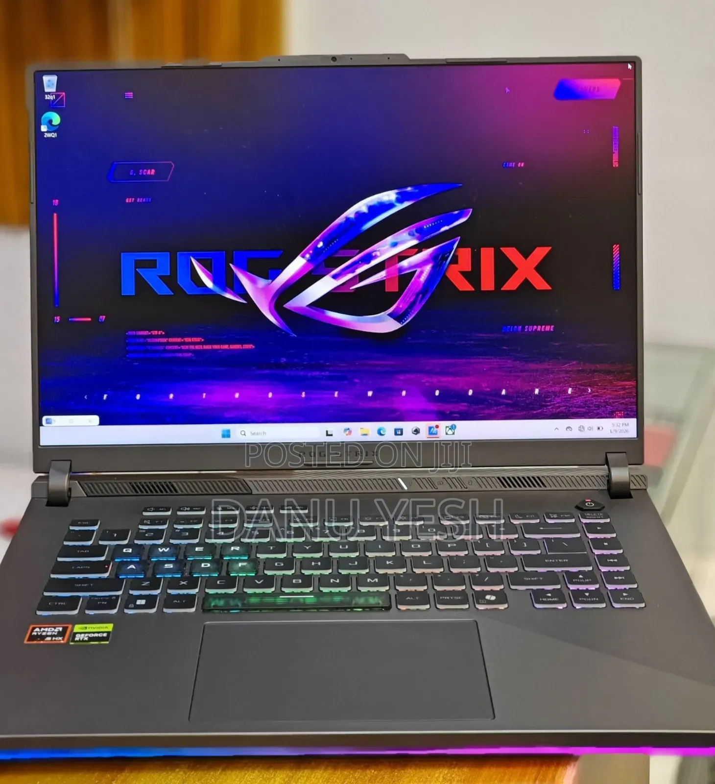 New Laptop Asus ROG Strix G16 G614 16GB AMD Ryzen 9 SSD 1T