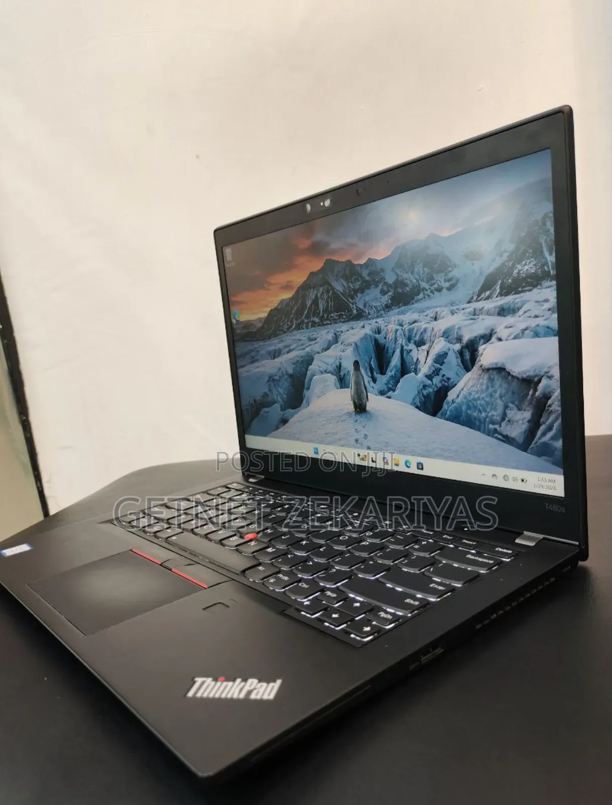 New Laptop Lenovo ThinkPad T480s 8GB Intel Core i5 SSD 256GB