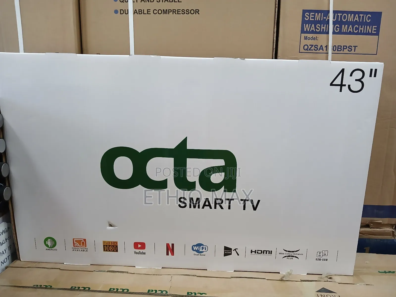 Octa 43” Smart Android Tv – Double Glass | New Arrival