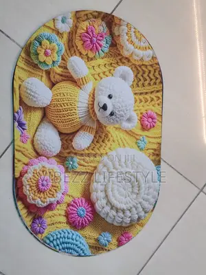 Cute Bunny Bear Kids Mat – ለልጆች ምቹ Soft Floor Carpet