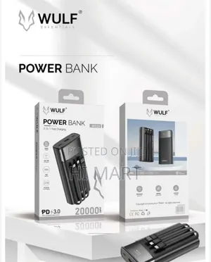 Wulf 3in1 Multi Port Power Bank(30000mah)