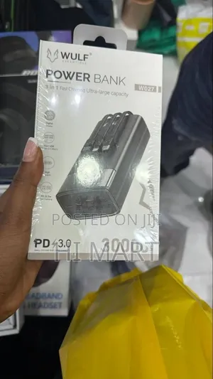 Wulf 3in1 Multi Port Power Bank(30000mah)