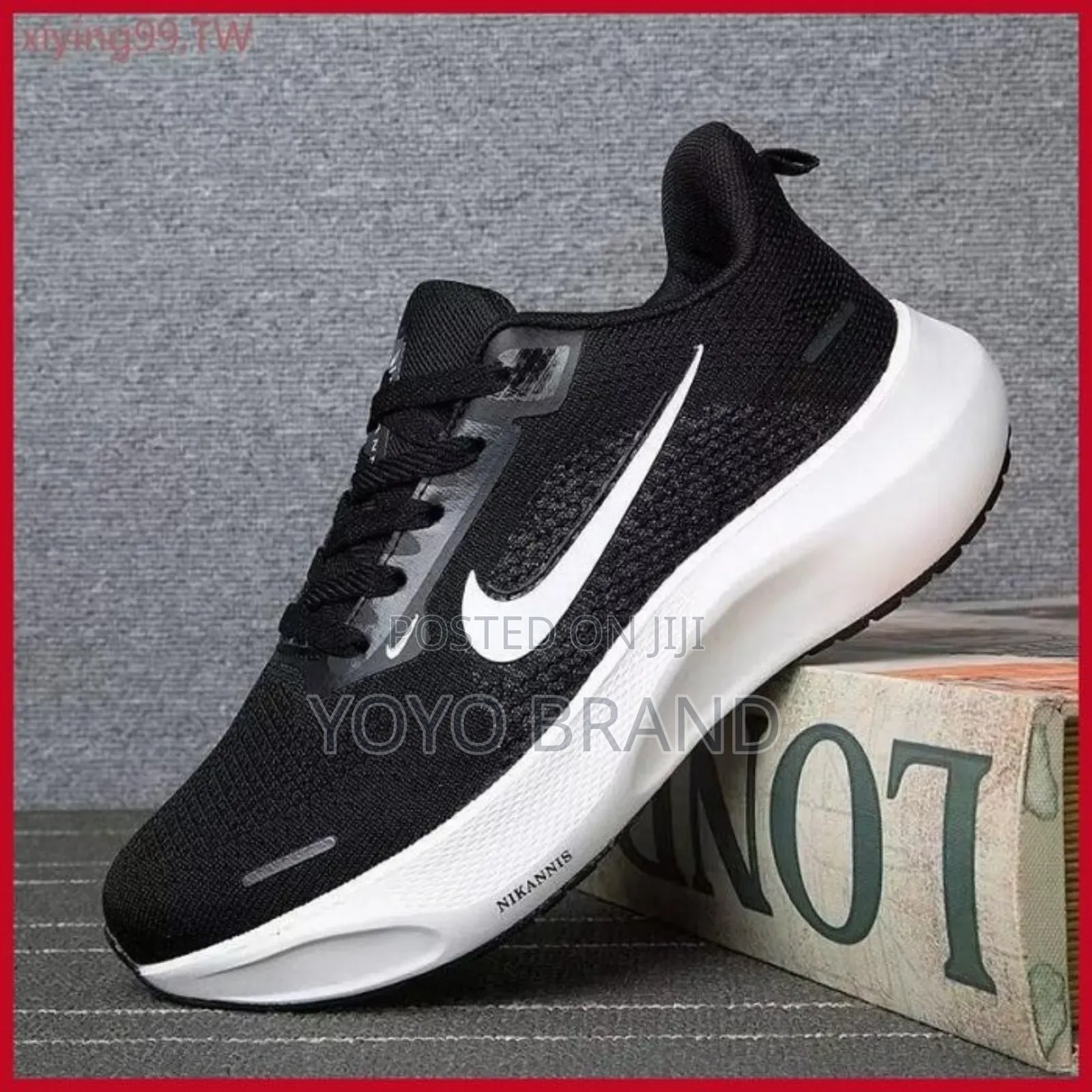 New Arrived Nike Unisex Black/White Strip Fashion Running Shoes