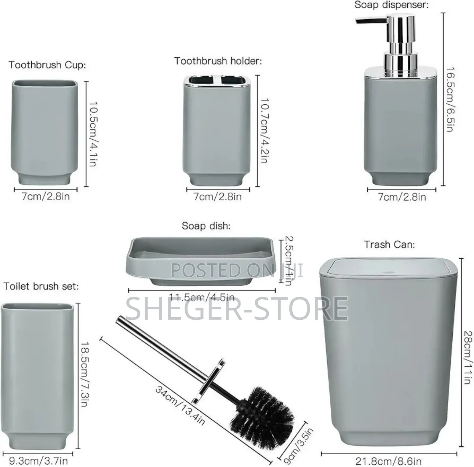 High Qualty 6 PCS Bathroom Set