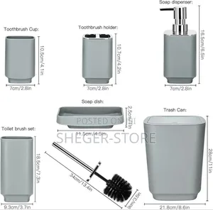 High Qualty 6 PCS Bathroom Set