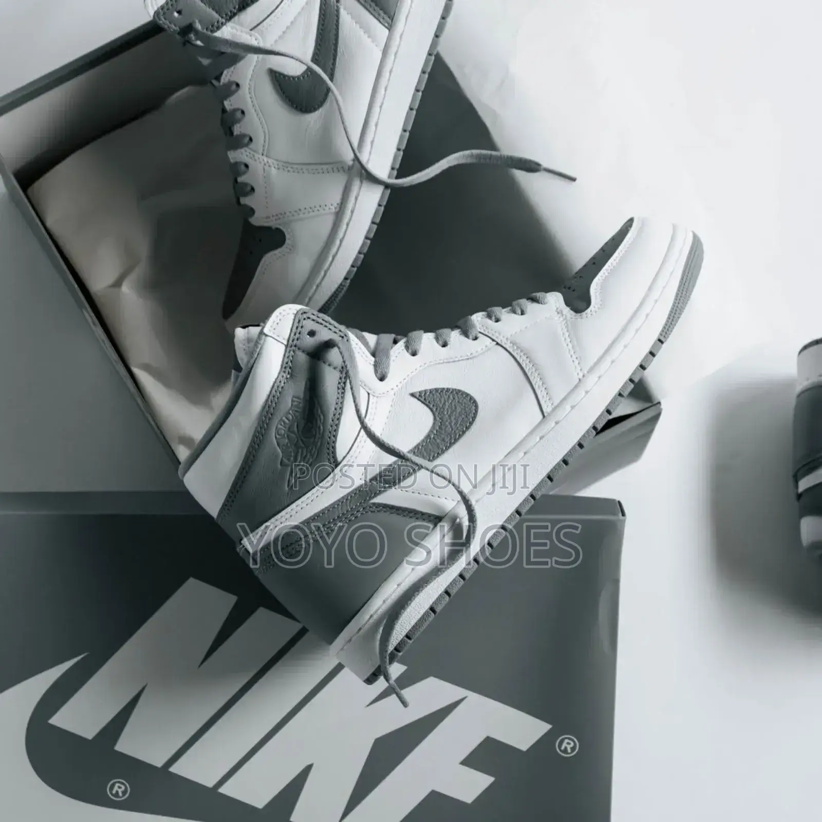 New Arrival Unisex Air Jordan 1retro High Og Gray Fashion Boots